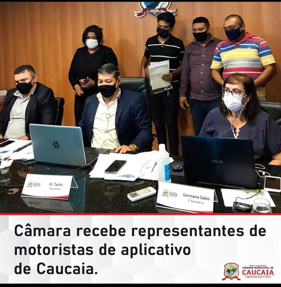 Câmara recebe representantes de motoristas de aplicativo de Caucaia