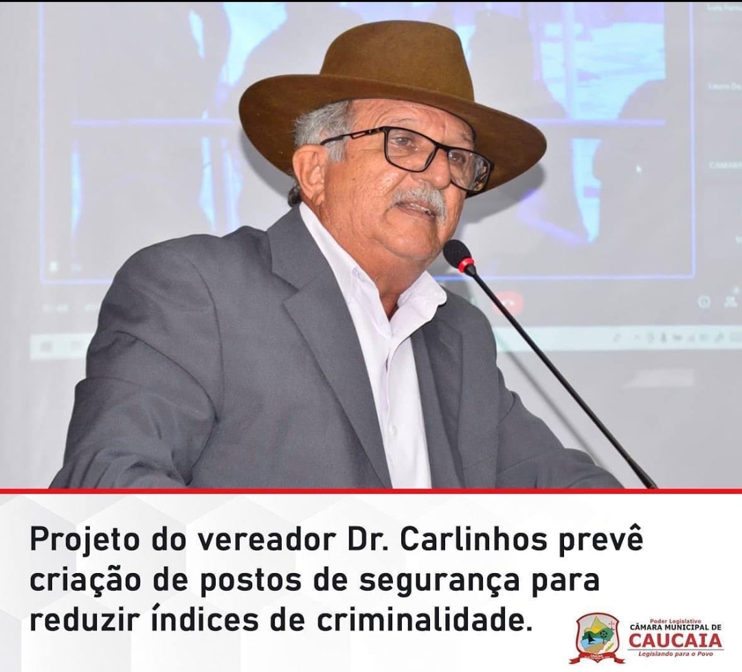 Projeto do vereador Dr. Carlinhos prevê criação de postos de segurança para reduzir índices de criminalidade